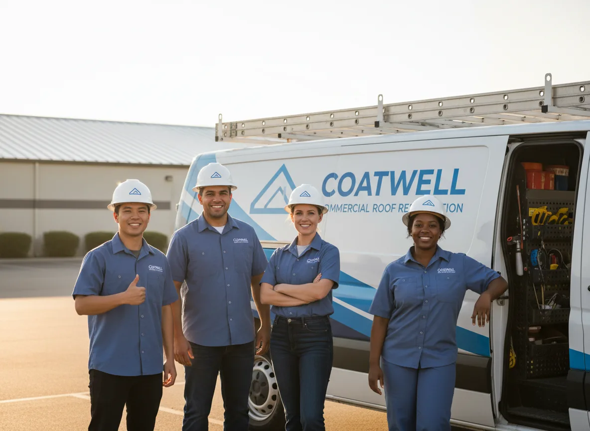 Commercial roof coating company in North Easton, MA